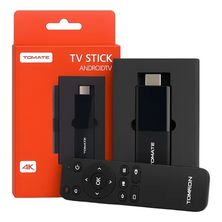 TV Stick Tomate MCD-123 4K Android Com Google Assistente