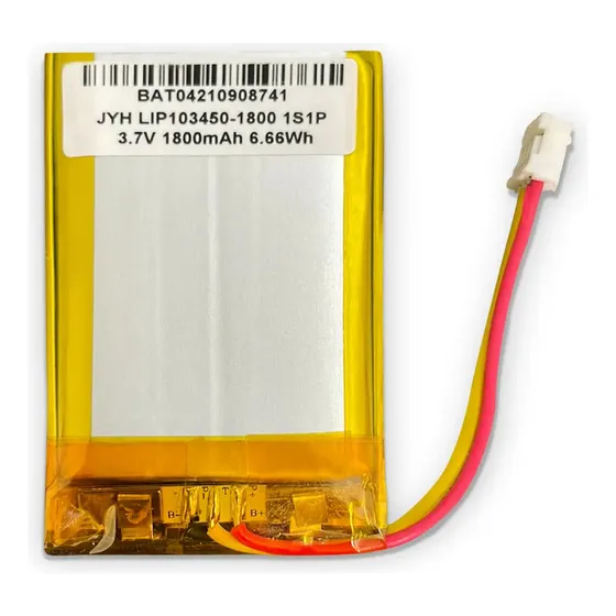 Bateria Lipo 1800mah 3.7v 3 Fios 10x34x50 3,7v Lithium 1s1p