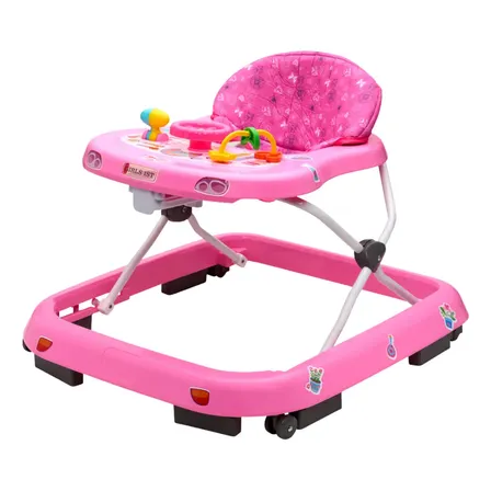 Andador Infantil Musical Para Bebê Quick Maxi Baby Rosa
