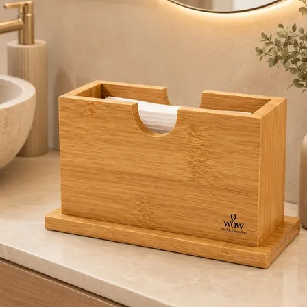 Porta Guardanapo De Mesa Bambu Portatil Restaurante Wow World Of Wonders