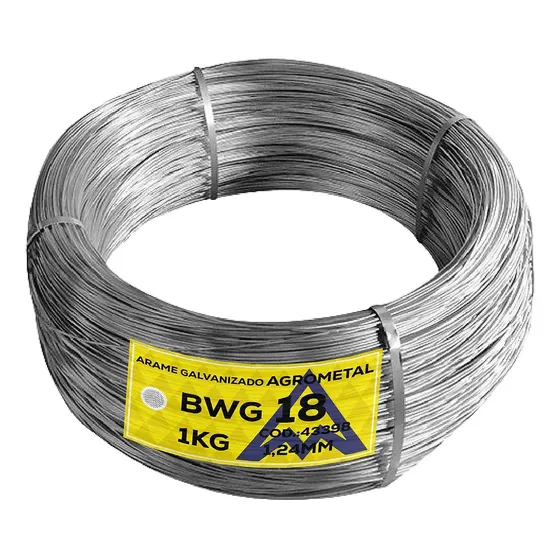 Arame Galvanizado 1,24mm 18 Bwg/ 1kg Above Cinza
