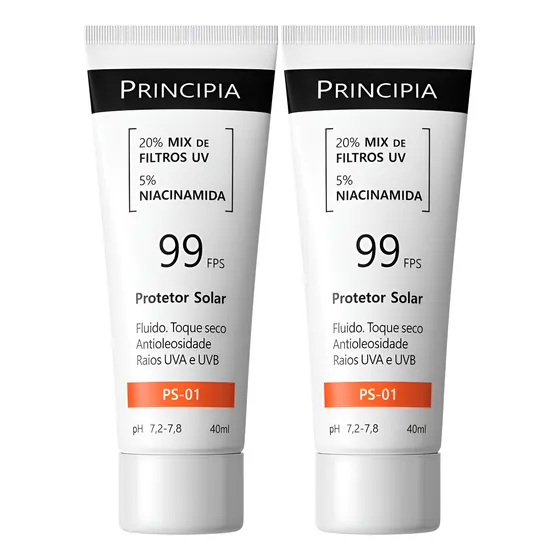 Principia Kit C/ 2 Protetor Solar Facial Ps-01 Fps 99