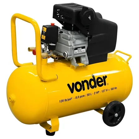 Compressor De Ar Portátil 8 Pés 2 Hp 50 Litros Mcv-50 60 Hz Vonder 220v 60hz