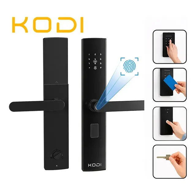 Fechadura Digital Biométrica com Senha para Porta de Madeira