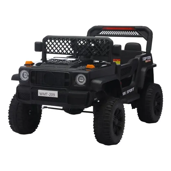 Jipe Infantil W2 Bang Toys Com Design Off-road, Luzes, Sons, Assento Confortável E Estrutura Resistente Preto