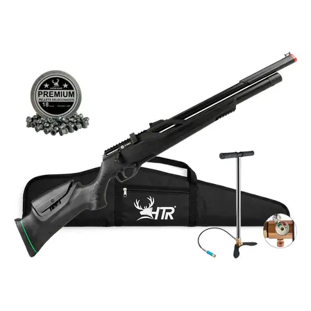 Carabina Espingarda Rifle de Pressão Pcp Rossi T-rex Montecarlo 6,35mm completa com bomba