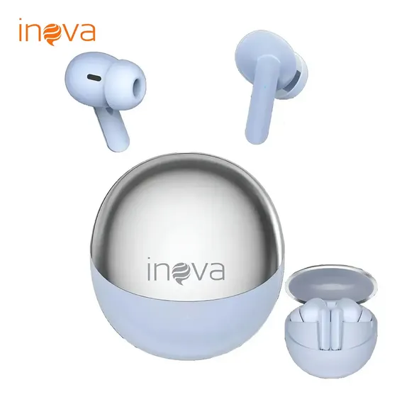 Inova Fone De Ouvido TWS Sem Fio In-ear Bluetooth 5.4 HIFI Anc Cancelamento De Ruído, Microfone E 50h Em Standby Conforto Perfeito P/ Android E Ios