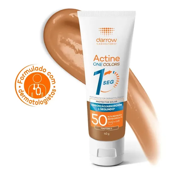 Protetor Solar Facial Darrow Actine One Tom 3 FPS50 40g