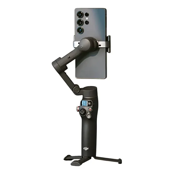 Dji Osmo Mobile 8 Estabilizador Para Celulares, Rastreamento Nativo Com Áudio E Iluminação, Rotação Panorâmica De 360°,... Preto