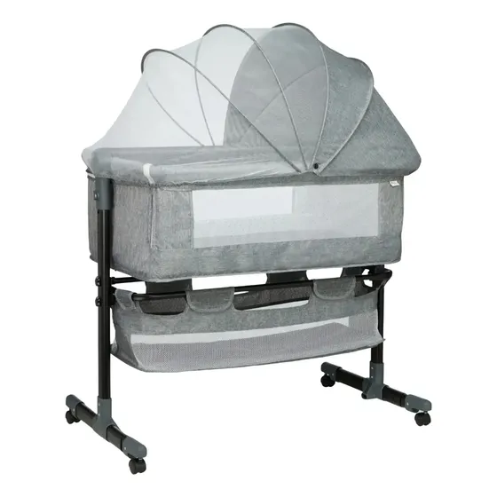 Berço Portátil Bebê Acoplado Co-Bed Connect Maxi Baby - CINZA