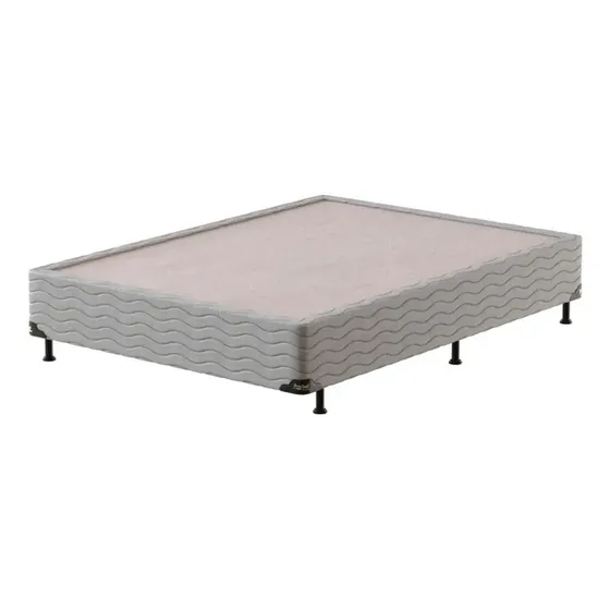 Base Box Para Colchão Casal Probel Alabama 26x138x188 Cm Cinza
