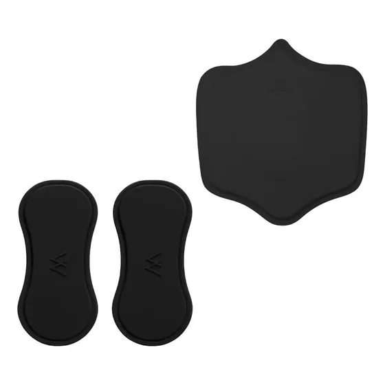 Kit Placas Contenção Pós-Cirúrgica Abdominal e flancos lipo Modelle Md Care Preta