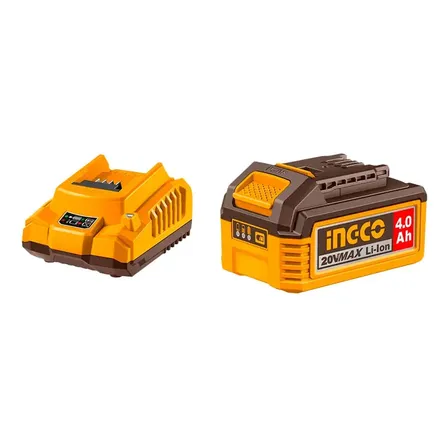 Kit Com 1 Carregador 2ah E 1 Bateria 4ah Linha P20s Ingco Fbcpk1012-9