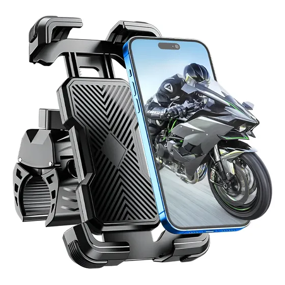 Suporte Reforçado Aikzik FL-216 Celular Motos Bicicleta Ajustável Cor Preto
