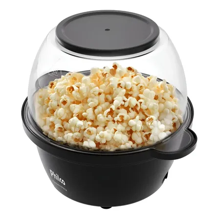 Pipoqueira Elétrica Philco 2 Em 1 Antiaderente 65g Ppie03a Preto