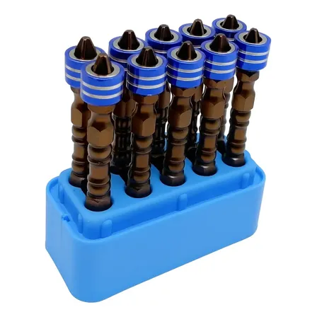 Bits Magnético Ponteira Philips Parafusadeira Ph2 Imã Kit 10 Pontas 65mm Super Aço Reforçado Iamantada Forte Parafusar Drywall Profissional