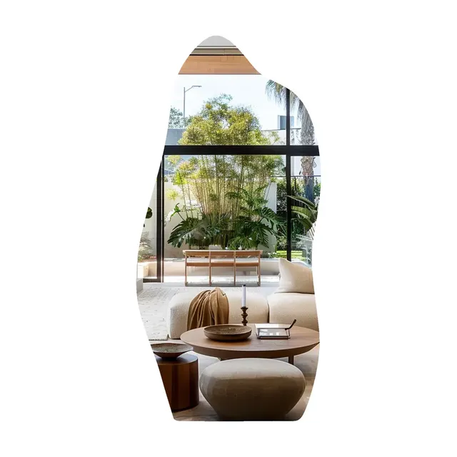Espelho Orgânico Decorativo 70x30 Lapidado Completo