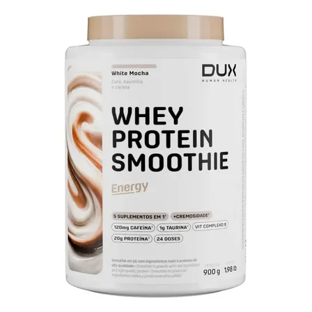 Whey Protein Smoothie Energy - Pote 900g Dux Nutritio - Sabor White Mocha