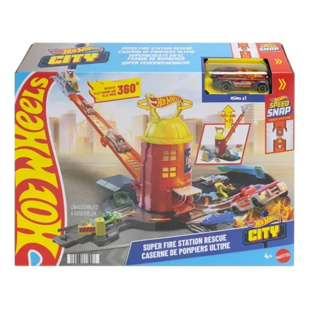 Pista Hot Wheels City Super Resgate Bombeiros Mattel - Jhl95 Colorido