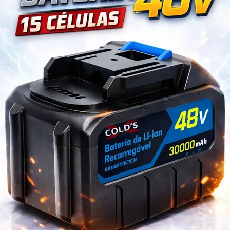 Bateria 48v 15 Células Profissional Encaixe Mkt Para Ferramentas Elétricas Alta Autonomia Xcolds