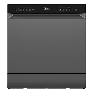 Lava-Louças Midea 8 Serviços Cinza, Painel Touch Plus