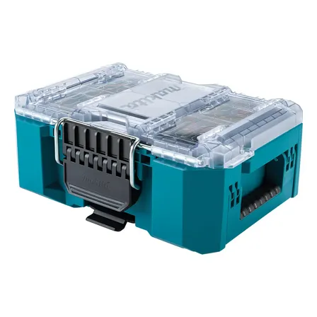 Caixa Organizadora 5 Compartimento Maktrak Makita T-90065 Azul-turquesa