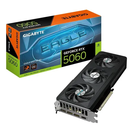 Placa De Vídeo Gigabyte Rtx 5060 Eagle Oc Max 8gb Gddr7
