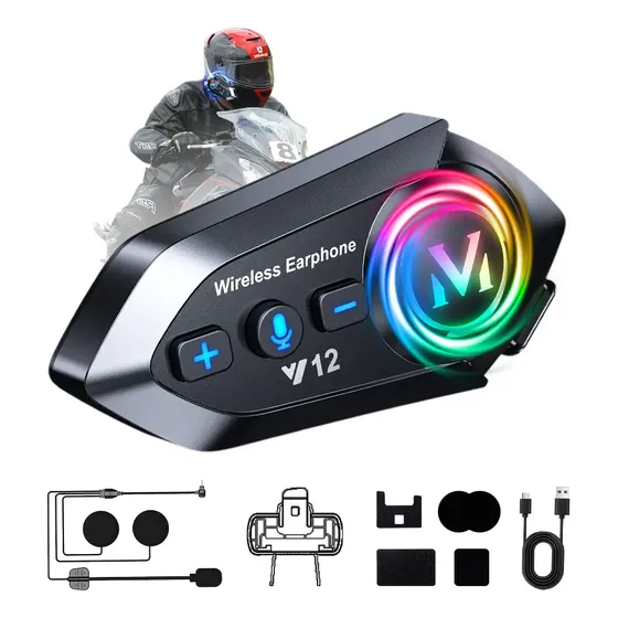 Intercomunicador Bluetooth Capacete Comunicação Jzaq Y12 5.3