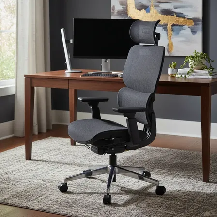 Cadeira Executiva DT3 Ergonomie 4D Preta Mesh Braços e Altura Ajustáveis