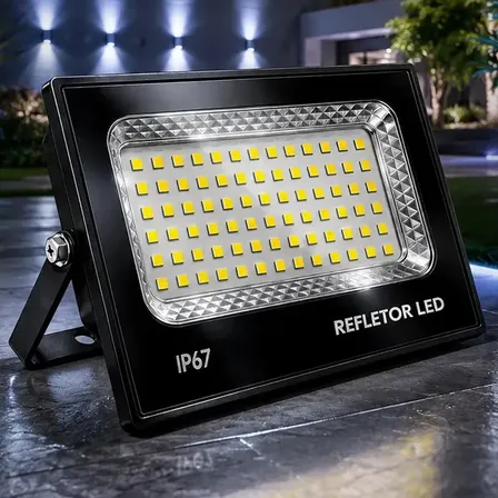 Kit 3 Refletores LED Double Wise 300W Branco Frio 6500K IP67 Montável