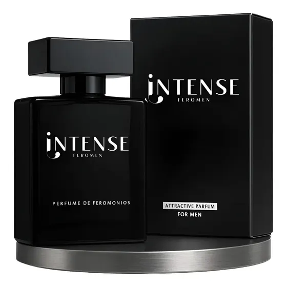 Perfume Masculino INTENSE Feromen 50ml Amadeirado Aromático Spray