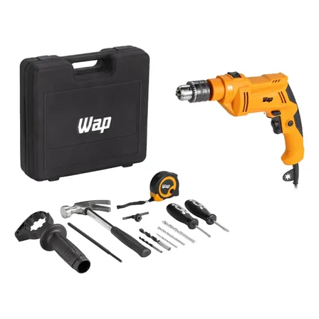 Parafusadeira E Furadeira De Impacto 700w Wap Wf 700k10 W2