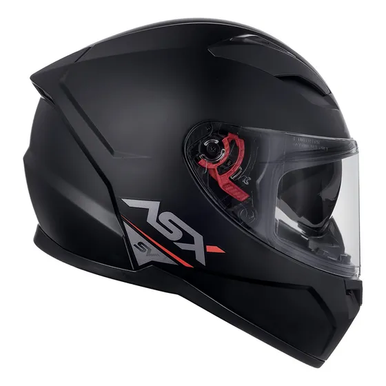 Capacete ASX City Sv Solid cor preto fosco tamanho do capacete 60