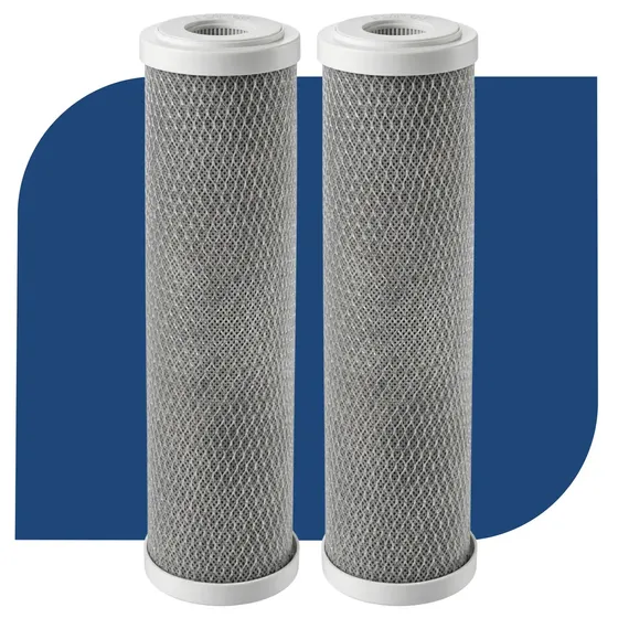 Kit Refil Filtro 9 3/4 Carbon Block Pou Carvão Ativado