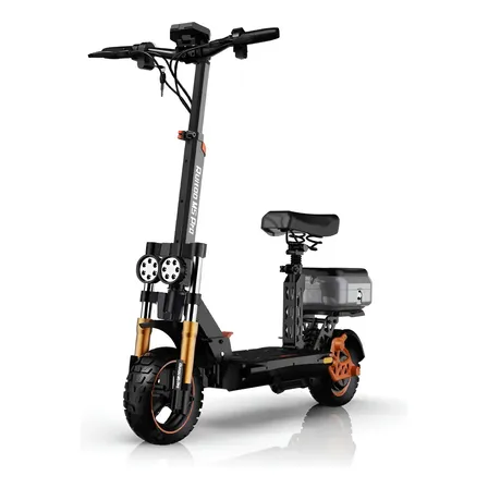 Scooter Ydtech Elétrico Pro Patinete Banco Duplo Led 52km/h Cor Preto