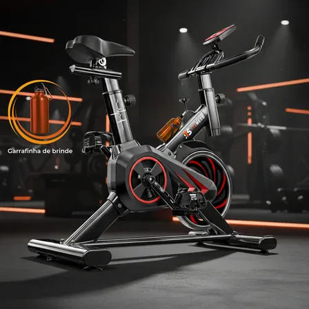 Bicicleta Ergométrica Spinning ITS Fitness Com Volante de 8kg e Monitor Digital