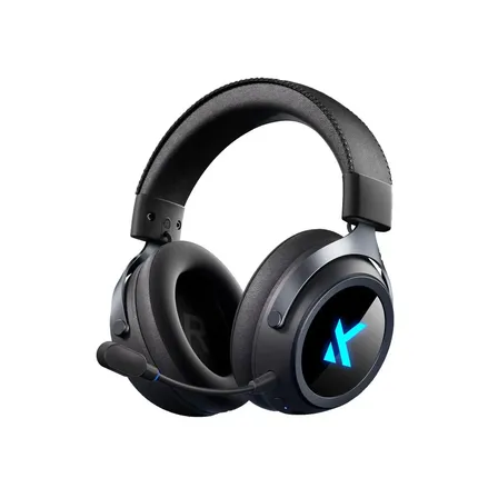 Fone De Ouvido Gamer Mchose X9 Trimodo Sem Fio Preto Para Pc E Ps5
