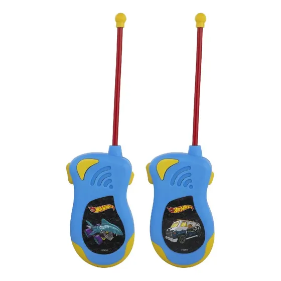 Walkie Talkie Infantil 4524 Hot Wheels 5 Metros Azul Candide