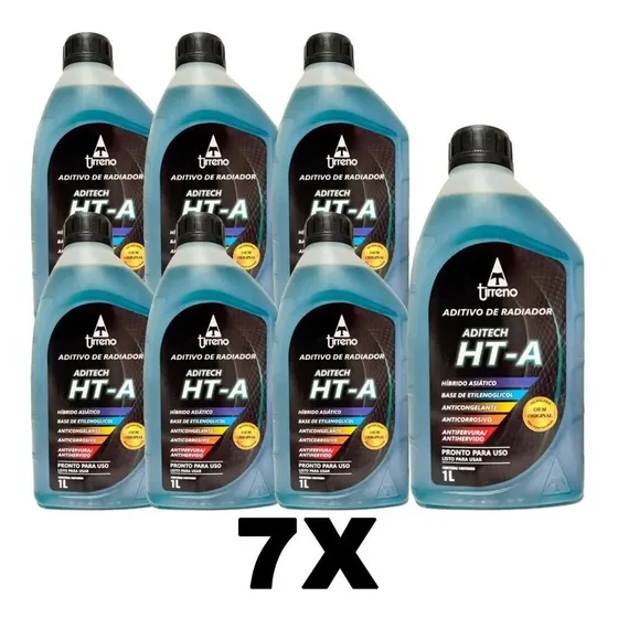 Kit Aditivo Radiador Pronto Uso Ht-a Homologado Hyundai Azul