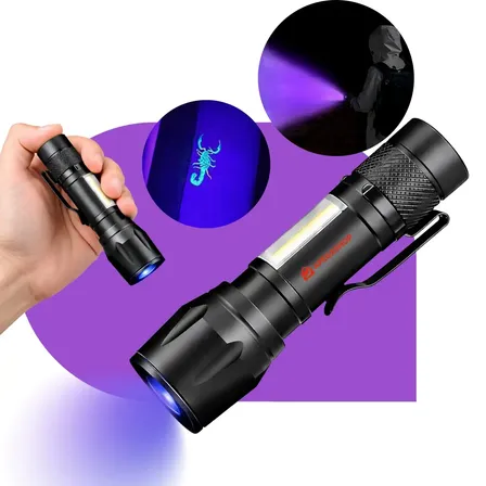 Lanterna Uv Led Luz Negra Roxa Ultravioleta Detecta Escorpião Seca Unha Resina Máscara Nota Falsa Dinheiro Apegashop Inseto Bateria Recarregável Usb Portátil Potente Mini Preto