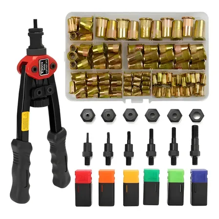 Rebitador Manual Rebitadeira Rosca E Rebites M3-m10 Com 175 Laicai