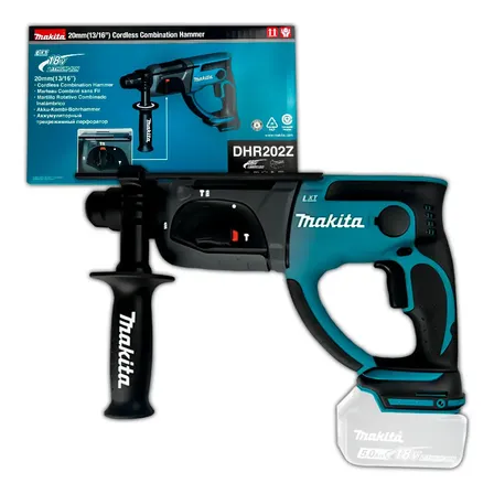 Martelete Makita Dhr202z Sds Plus 20mm Profissional Azul 50hz / 60hz