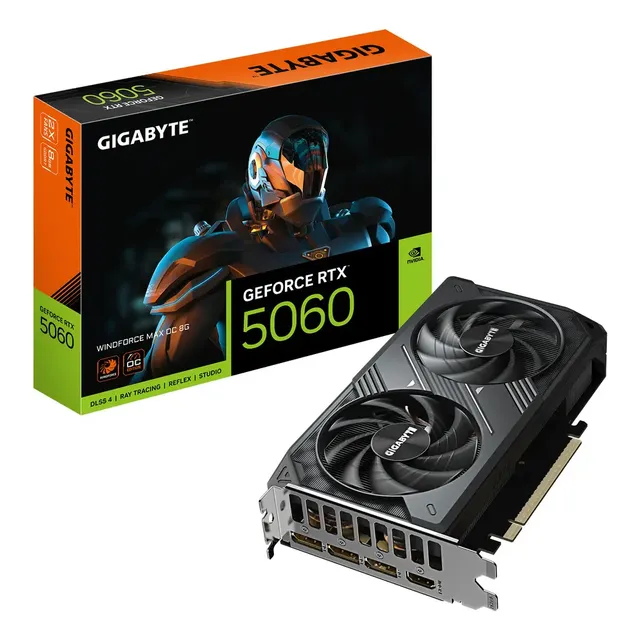 Placa De Vídeo Gigabyte Rtx 5060 Windforce Max Oc 8gb Gddr7