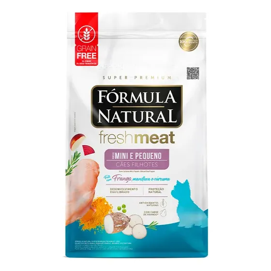 Fórmula Natural Fresh Meat Cães Filhotes Mini P Frango 10kg