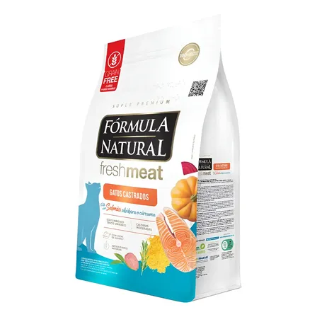 Ração Fórmula Natural Fresh Meat Gato Castrado Salmão 10,1kg