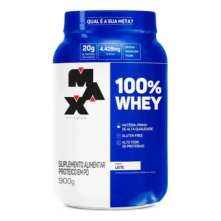 Whey Protein Concentrado Max Titanium Sabor Leite