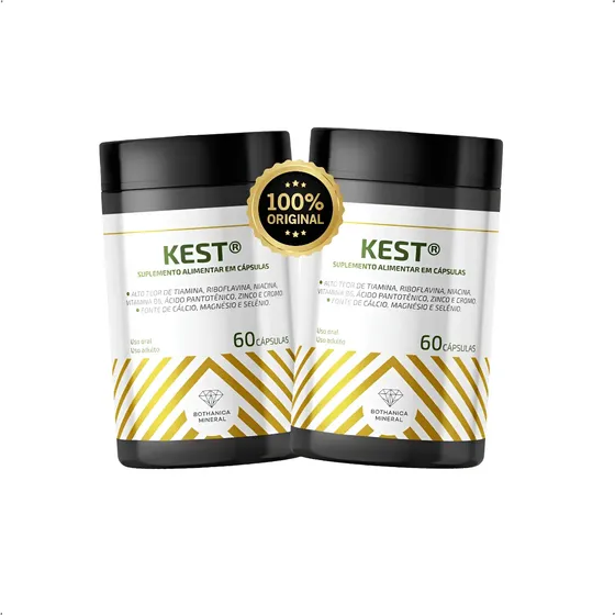 Kit Combo 2x Kest Bothanica Mineral 60 Cápsulas Sem Sabor Sem Sabor