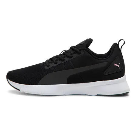 Tênis Flyer Runner Mesh Feminino Puma Preto Branco E Rosa Liso 35 Br