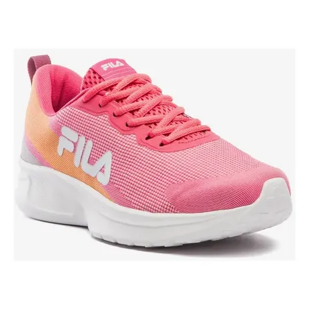 Tênis Fila Vector Feminino Casual Caminhada Azalea/laranja Papaya/branco Lisa 39 Br