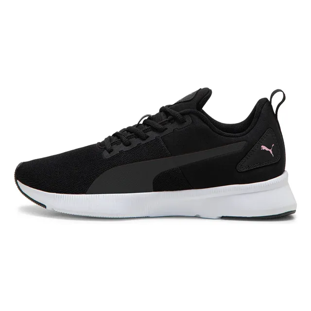 Tênis Flyer Runner Mesh Feminino Puma Preto Branco E Rosa Liso 38 Br